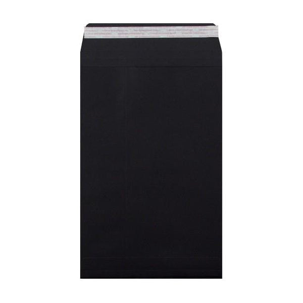 50-Pack A4 Envelopes - 4.25 x 6.25 Inches Square Flap Envelopes - 120gsm, Black